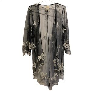 Haute project lace kimono